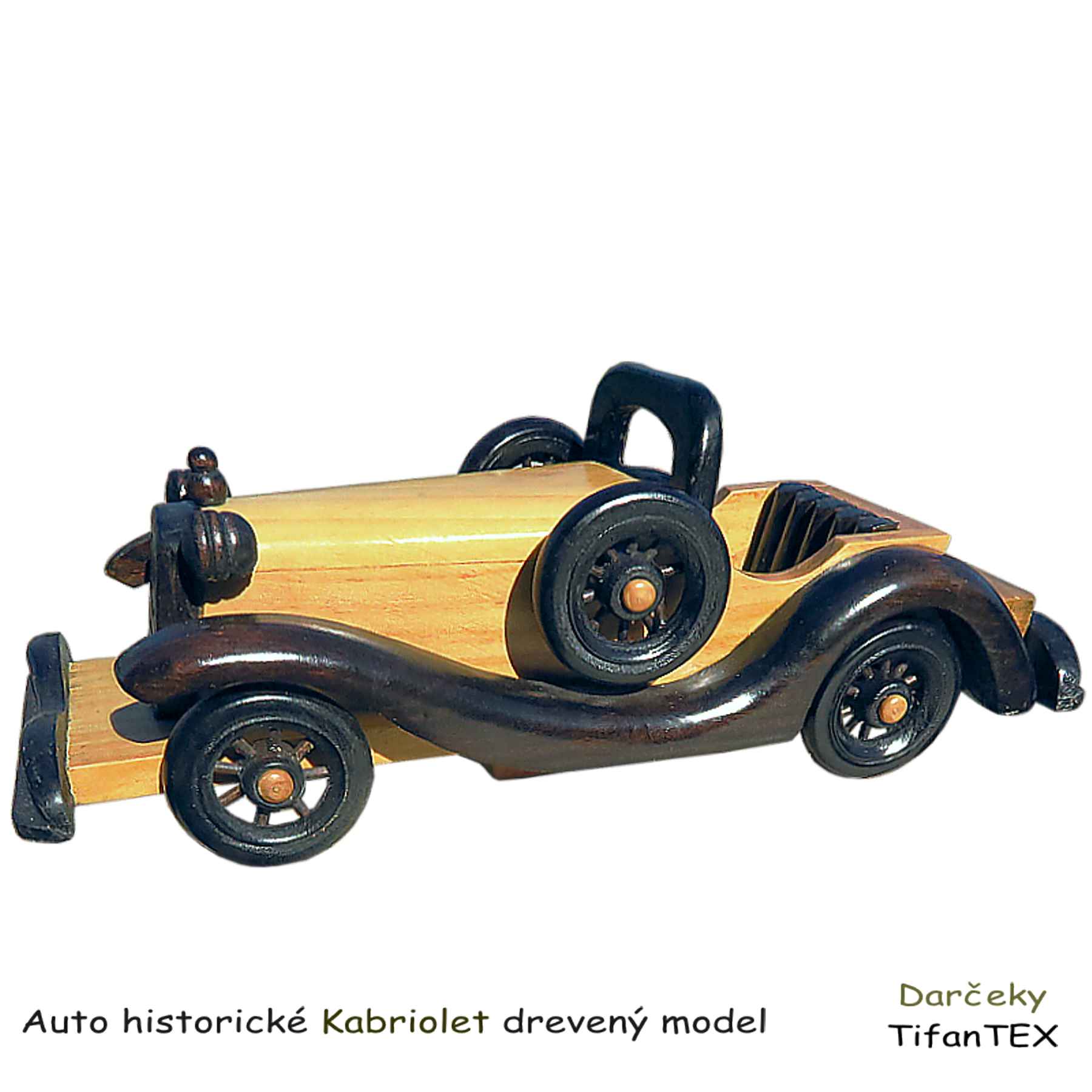 Auto Kabriolet drevený model