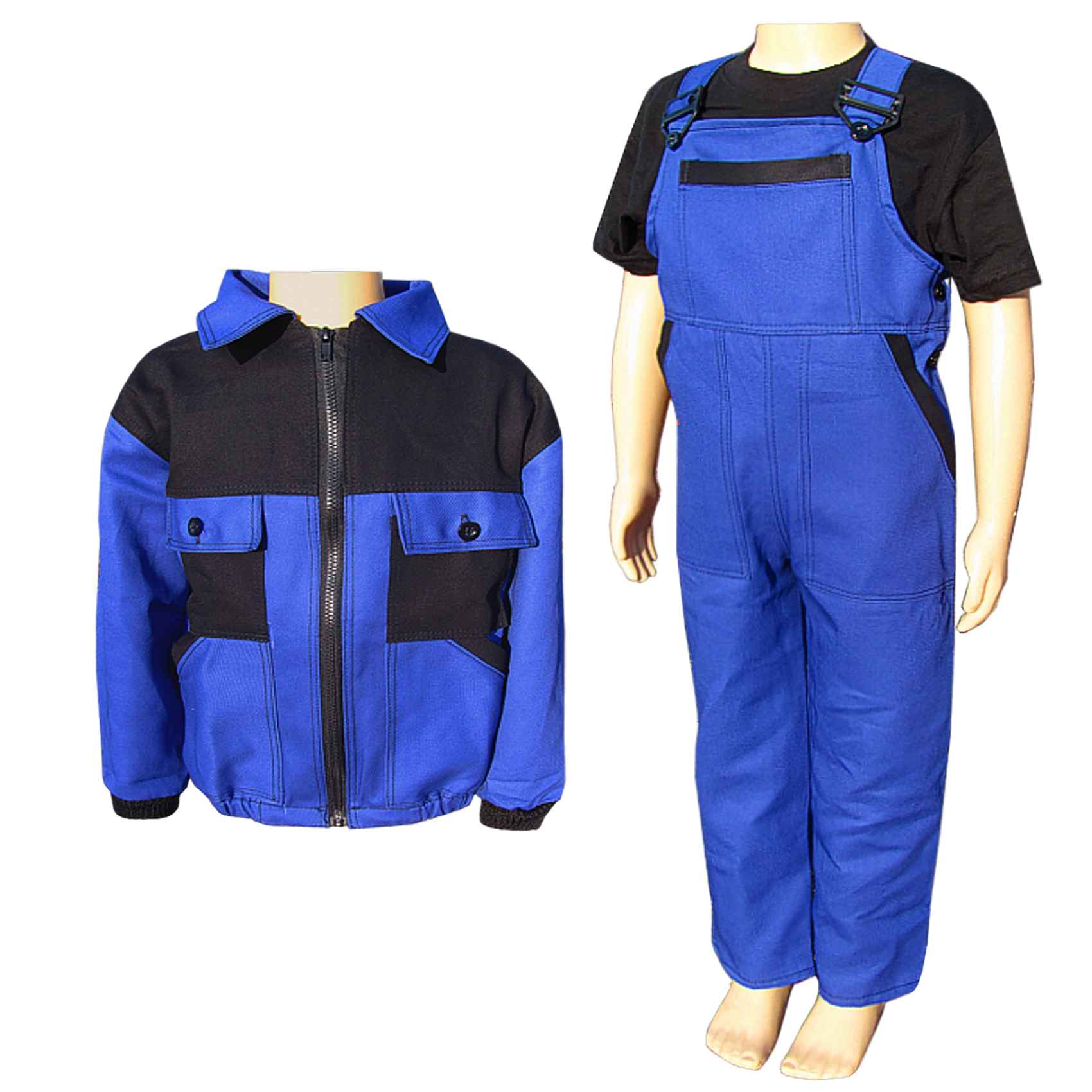 Monterková súprava detská NIKA modročierna 110 – 140, výroba odevov Tifantex