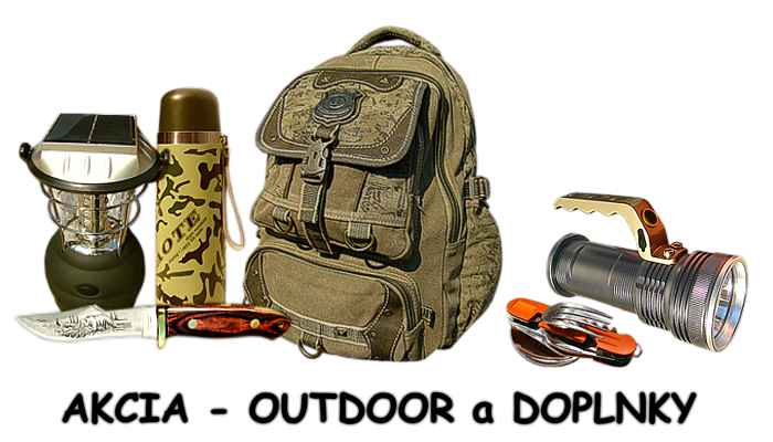akcia outdoor a doplnky, akcia darčeky, akcia tifantex darčeky, zľava outdoor. zľava doplnky akcia batohy, zľava nože, akcia maskáčová látka, zľava baterky