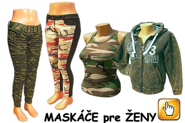 Maskáče pre ženy, veľkosklad tifantex Maskáče pre ženy, nohavice, tielka, mikiny, veľkoobchod tifantex