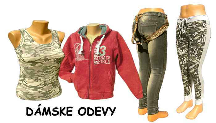 Dámske odevy, veľkoobchod tifantex Dámske odevy, tielka, tričká, mikiny, tifantex veľkosklad