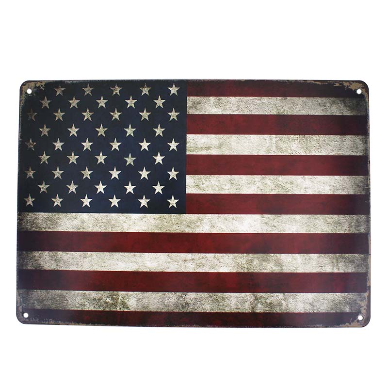 Tabula retro USA vlajka 30x20 cm