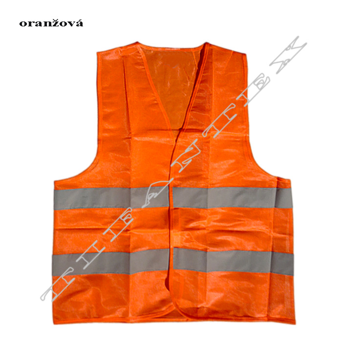 Reflexná vesta do auta oranžová