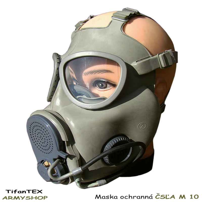 Plynová maska M10 + pláštenka JP75 + filtre