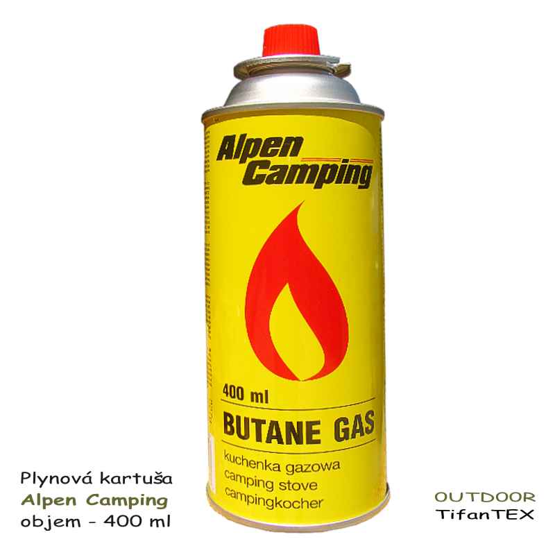 Kartuša plynová Alpen Camping 400 ml