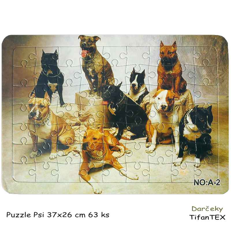 Puzzle Psi 28x21cm 70 ks