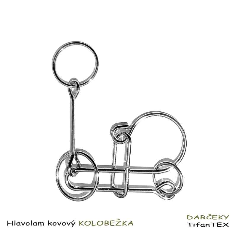 Hlavolam kovový Kolobežka Hlavolam kovový Kolobežka