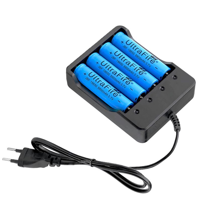 Nabíjačka na batérie 18650 na 4 baterky 3,7V