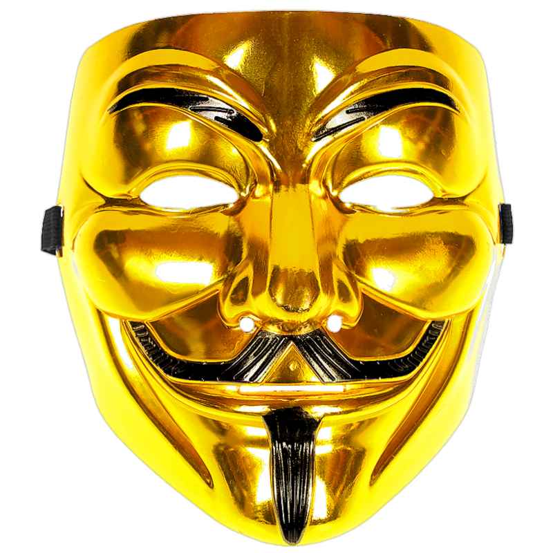 Anonymous maska Vendeta zlatá