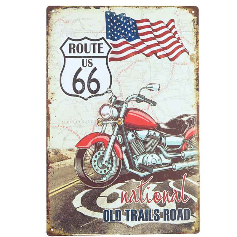 Plechová ceduľa Route 66 20x30cm Plechová ceduľa Route 66 20x30cm