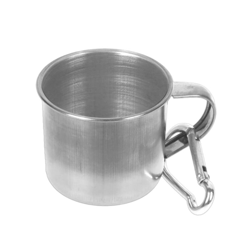 Kovový hrnček s karabínkou 50ml