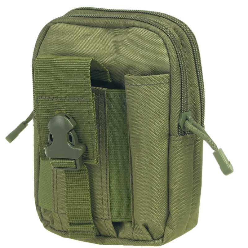 Taktická taška na opasok zelená army 18cm
