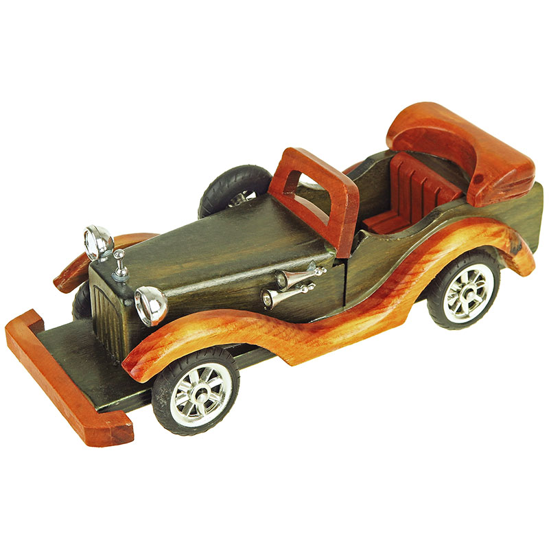 Drevený model auta cabriolet 24cm