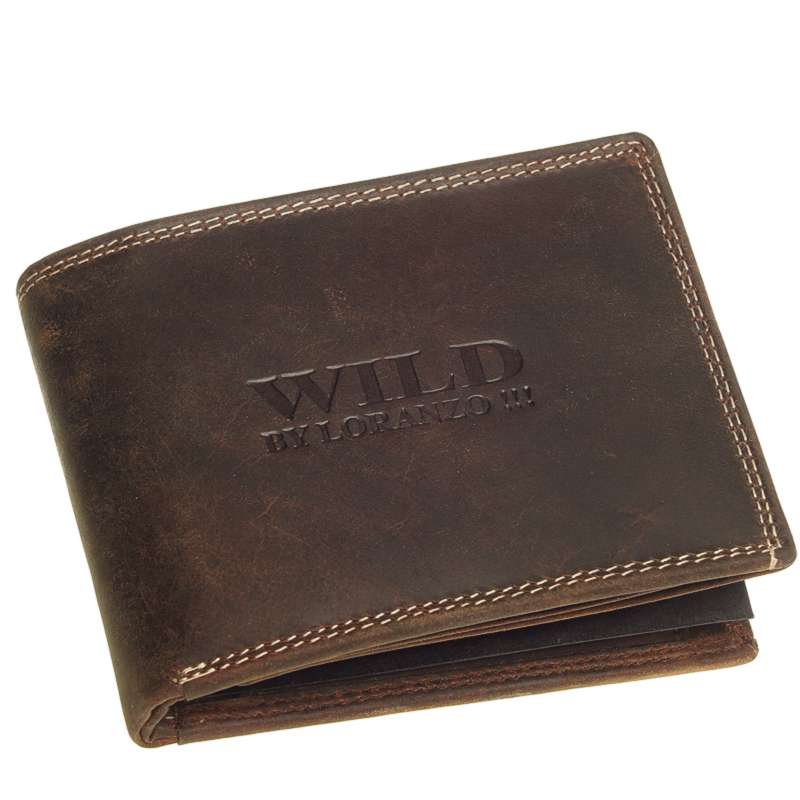 Kožená peňaženka WILD fa. tmavohnedá