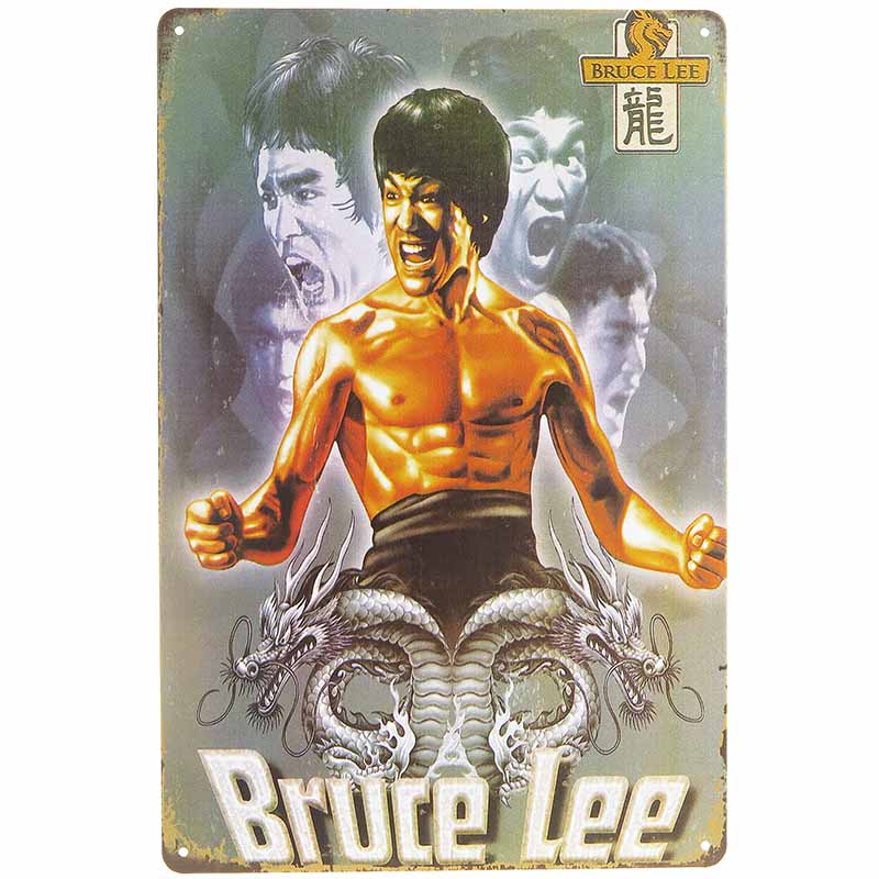 Plechová ceduľa Bruce Lee 20x30cm Plechová ceduľa Bruce Lee 20x30cm