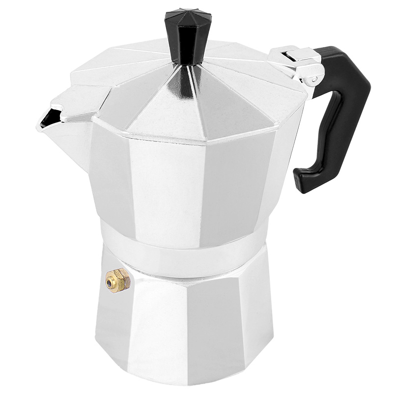 Moka kávovar na 3 šálky hliníkový strieborný
