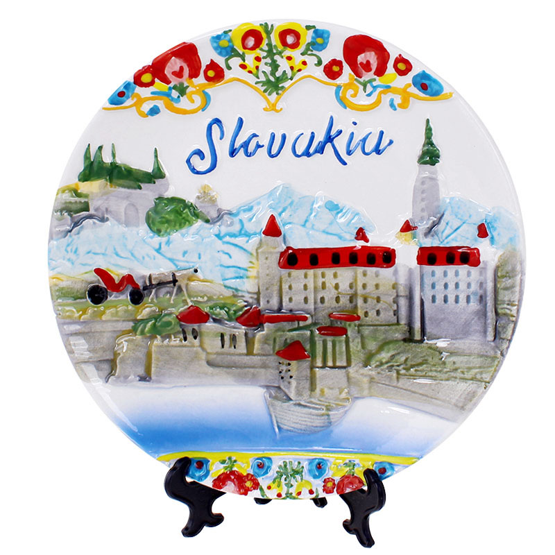 Porcelánový tanier Slovakia 3D 15cm