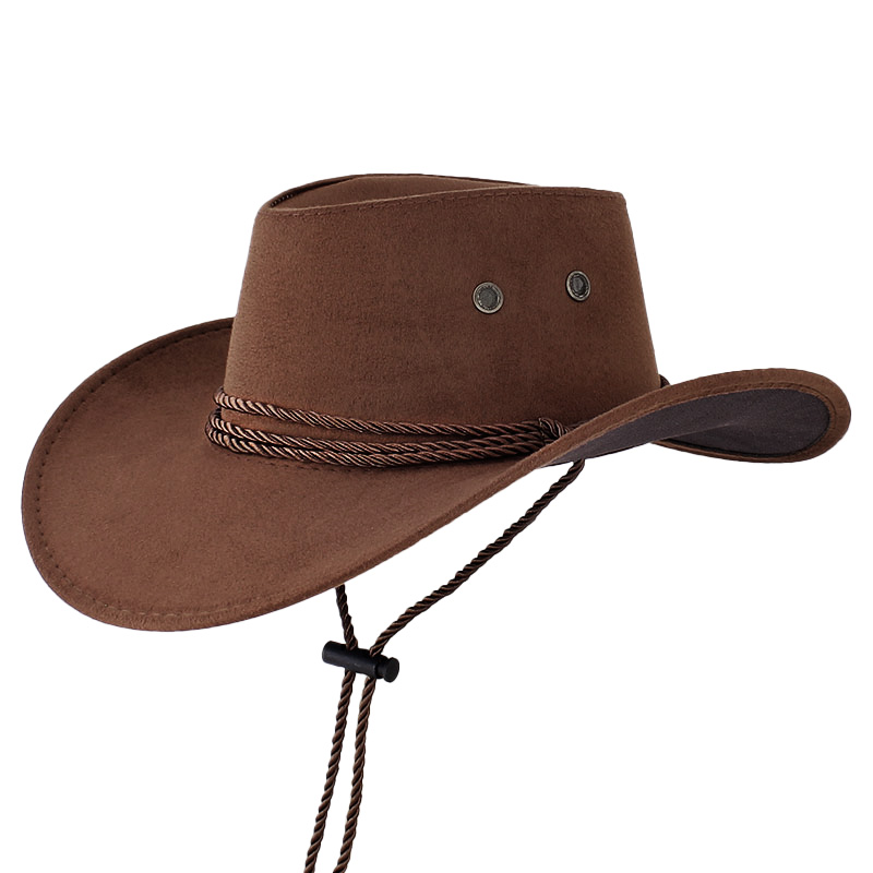 Kovbojský klobúk hnedý nízky