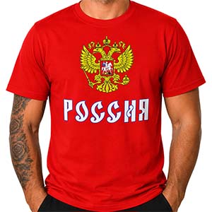 Tričko Russia červené