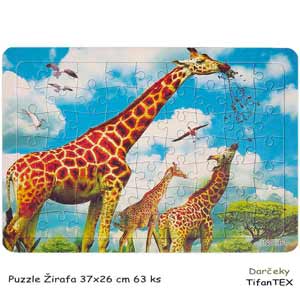 Puzzle Žirafa 37x26 cm 63 ks