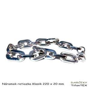 Náramok retiazka Klasik 220x20 mm