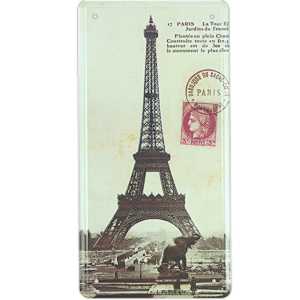 Plechová tabula Paris Eiffelova veža 16x31cm