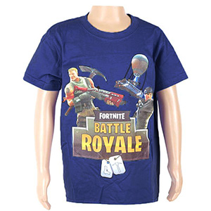 detské tričko Fortnite Battle Royale modré