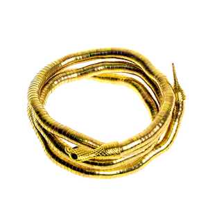 Egyptský náramok zlatý had 90cm