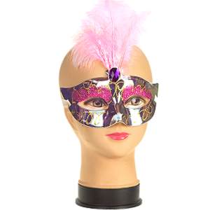 Škraboška strieborná Maska na karneval