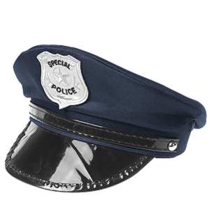 Detská policajná čiapka Police modrá