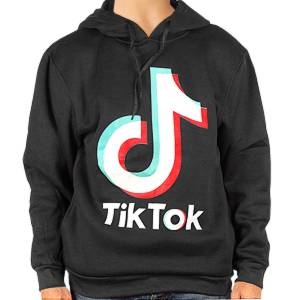 Detská mikina Tik Tok Klokanka čierna