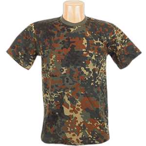 Maskáčové tričko BW Flecktarn detské