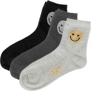Veselé ponožky pre ženy Smajlík 3 páry