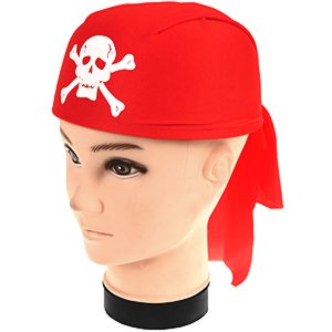 Pirátska šatka červená čiapka