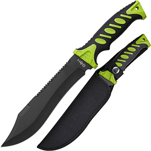 Lovecký nôž s pílkou T315 green