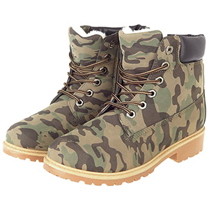 Dámske maskáčové topánky Outdoor zateplené