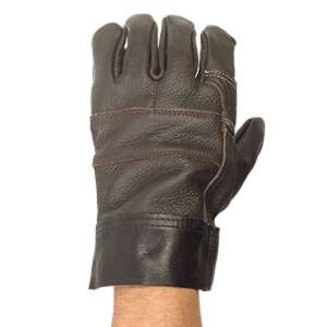 Pracovné rukavice kožené tmavé