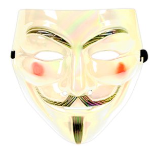 Anonymous maska Vendeta Dúhová biela