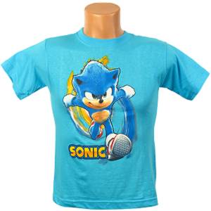 Detské tričko Sonic bledomodré