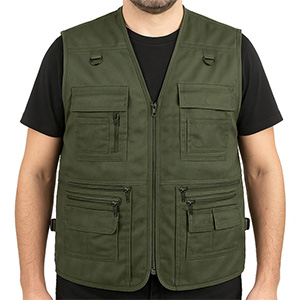 Rybárska vesta Gold GK00 zelená Nadmerná veľkosť