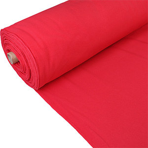 Teplákovina látka červená, počesaná, šírka 185cm, 240g/m2