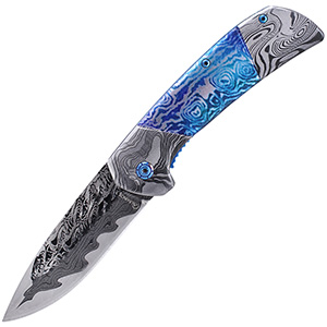 Vreckový nôž Martinez Albainox Damask Blue