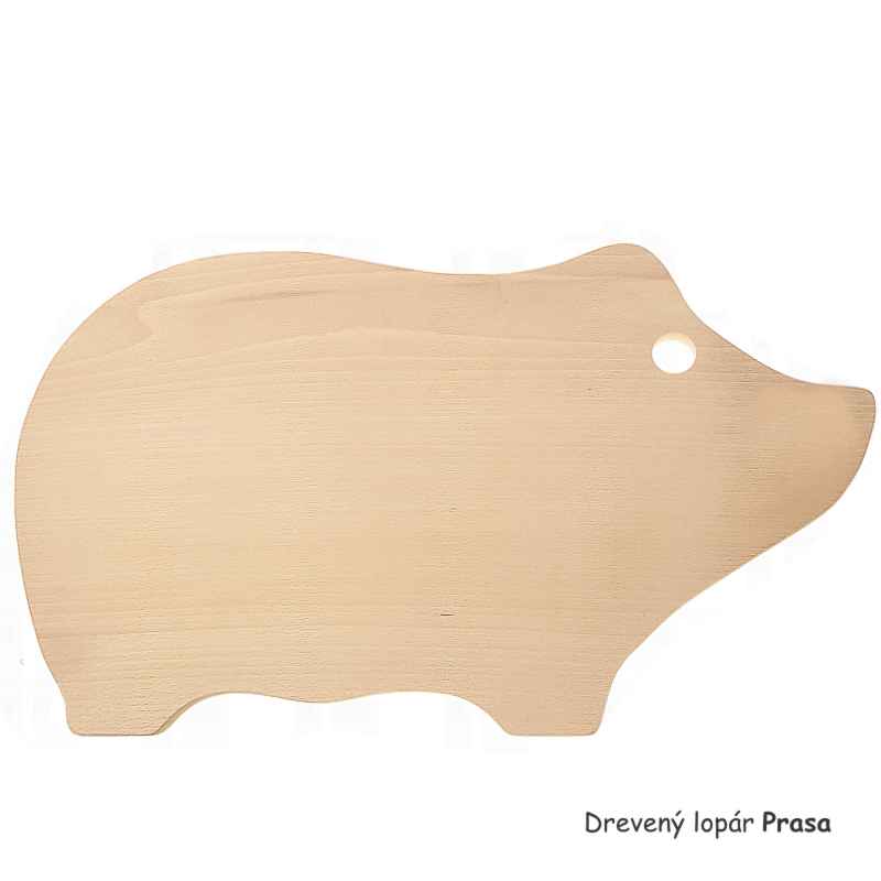 Drevený lopár Prasa 45cm