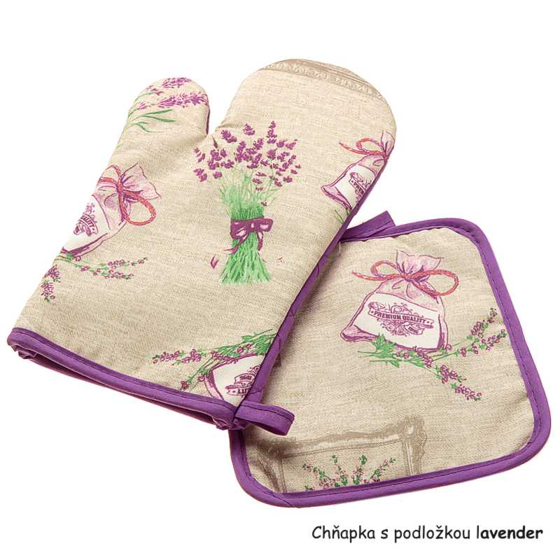 Chňapka do kuchyne s podložkou Lavender
