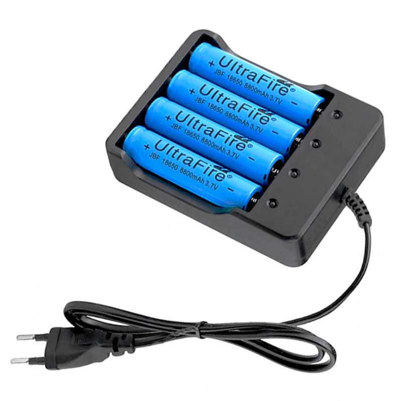 Nabíjačka na batérie 18650 na 4 baterky 3,7V
