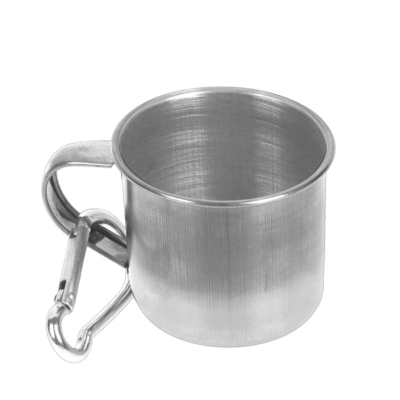Kovový hrnček s karabínkou 50ml