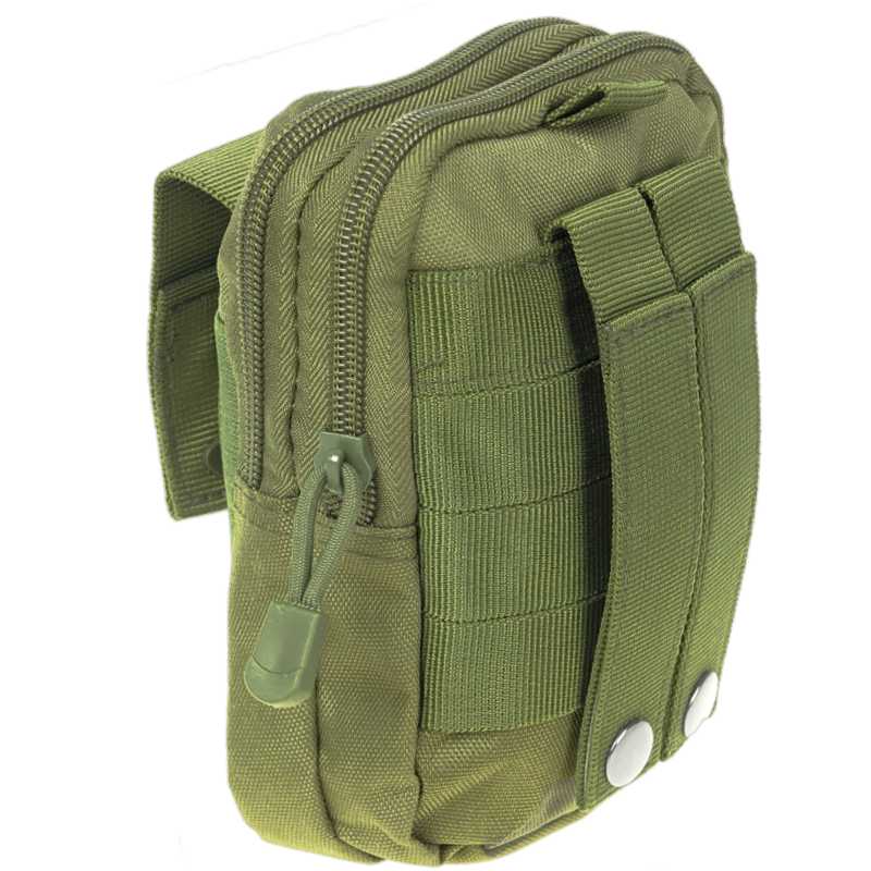 Taktická taška na opasok zelená army 18cm