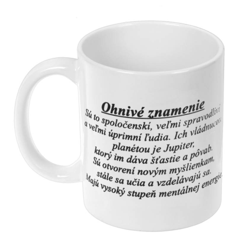 Znamenie Strelec šálka