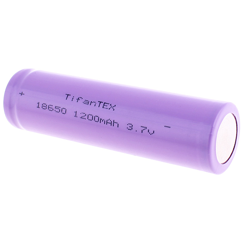 18650 Batéria nabíjateľná 1200 mAh 3,7V bez výstupku TFT