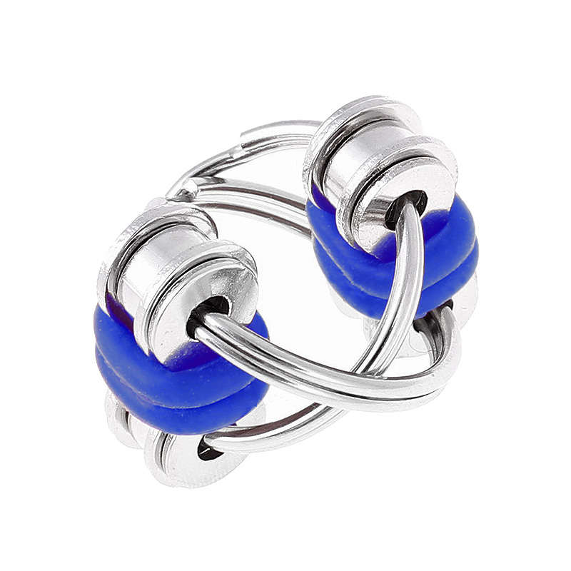 Antistresová hračka Fidget Flippy Chain modrý